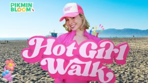 Pikmin Bloom está se juntando à Walk Girl para um pouco de fitness e diversão!