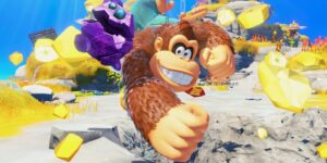 Donkey Kong Bananza revela vilões, aliados e a capacidade de se transformar em uma zebra