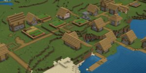 Minecraft Player cria máquina de venda automática de aldeões