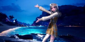 Infinity Nikki vaza novas roupas de 4 estrelas para a versão 1.7