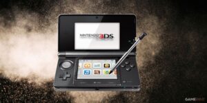 Caso Nintendo 3DS selado do jogador se desintegra em poeira