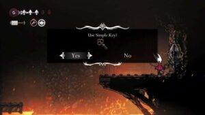 Hollow Knight: Silksong – Para que é a chave simples usada?