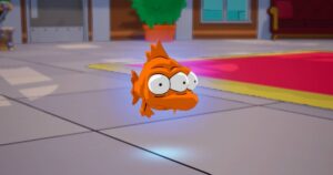 Como usar o traço Zero Point depois de consumir um Blinky Fish na temporada Os Simpsons de Fortnite