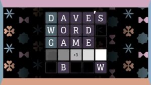 O jogo de palavras de Dave é um novo jogo semelhante ao Wordle no Android da Bearwaves
