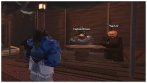 Onde está o capitão Rowan na forja