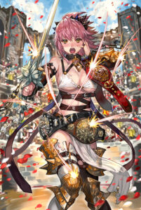 “Cenkuro” implementa Cattleya, uma gladiadora que luta em uma arena futurística