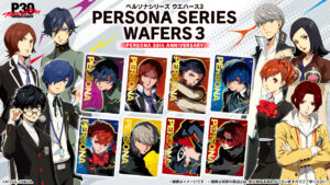 “Persona Series Wafers 3 ~30th Anniversary~” será lançado em setembro. Inclui um cartaz metálico desenhado com os personagens principais de obras anteriores.