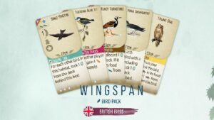 Wingspan lançará seu primeiro pacote de pássaros britânicos em breve!